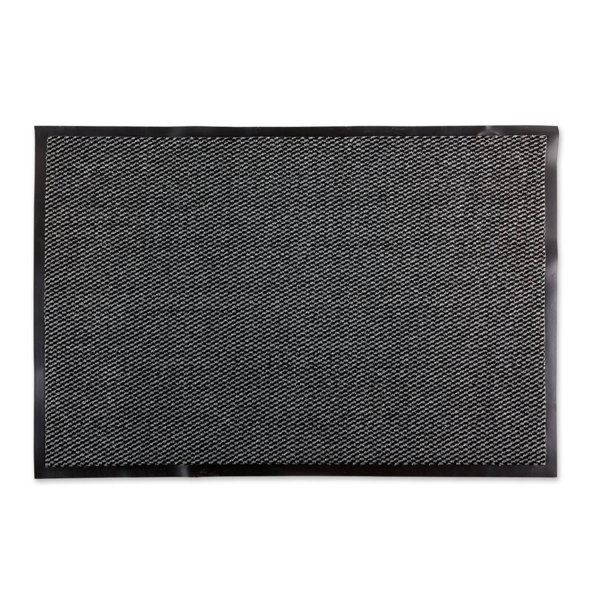 DII® Gray & Black Walk Off Utility Doormat, 30" x 48"